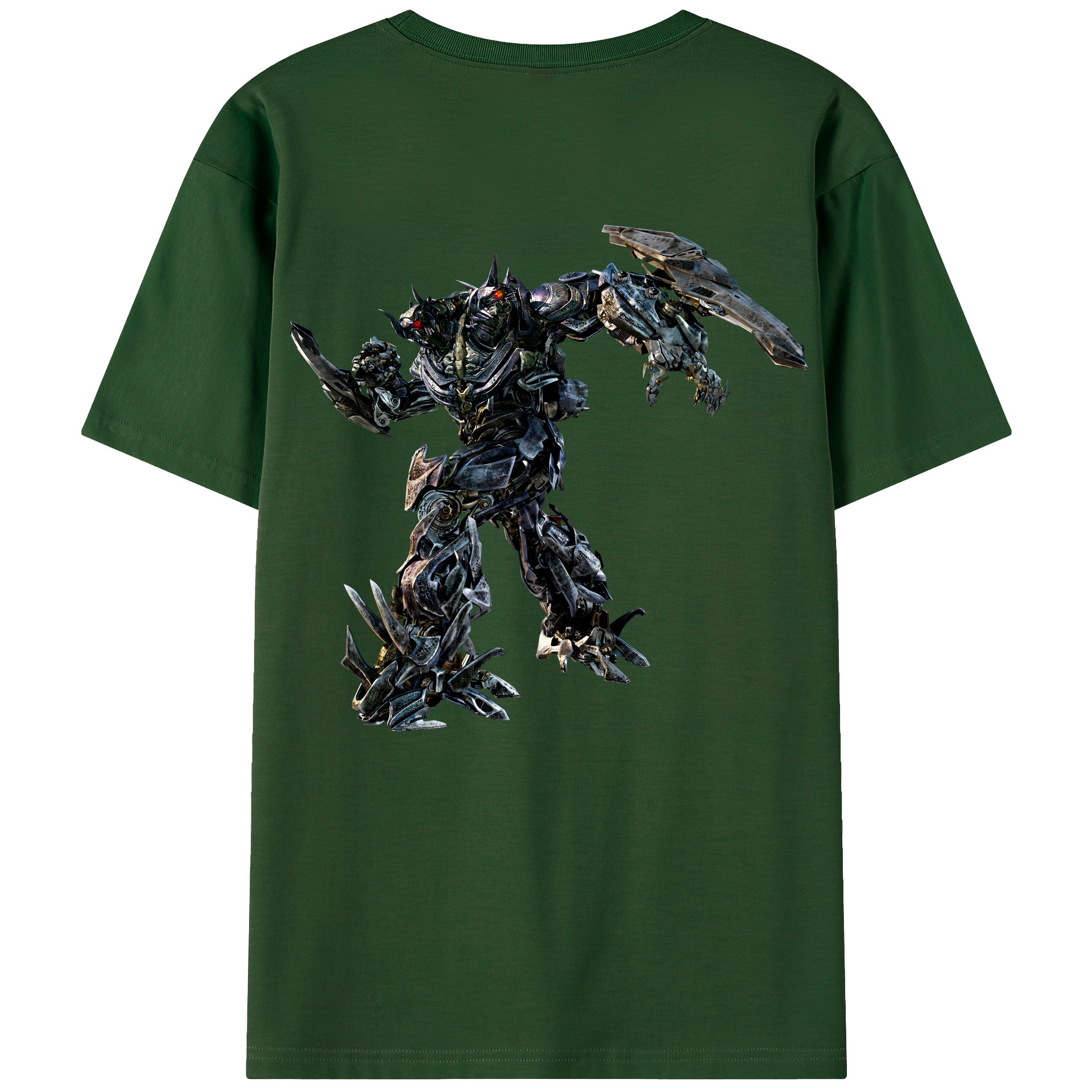 （画像用） Transformers トランスフォーマー 綿100％半袖Tシャツ（背面プリント）